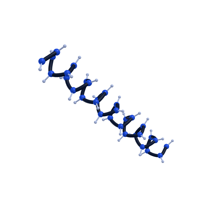 Schematic 3D structure of Liraglutide